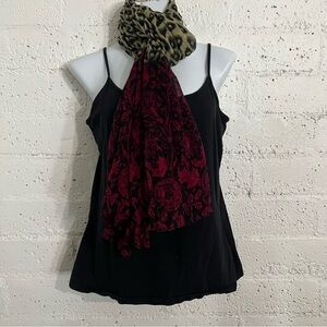 Womens Scarf Floral Animal Print Leopard Cheetah Ombre 45 x 72 inches E12